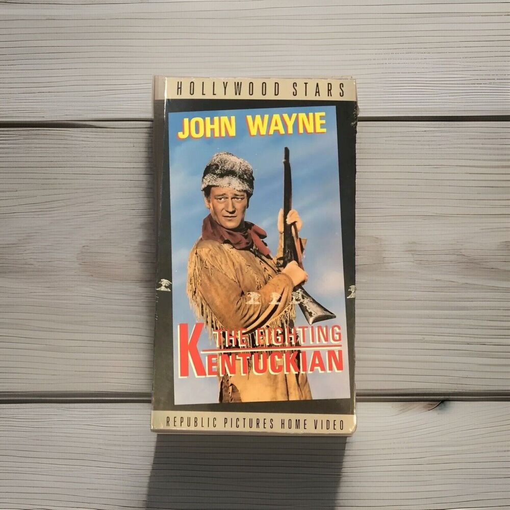 The Fighting Kentuckian VHS 1990 John Wayne Western Movie Hollywood Stars Sealed